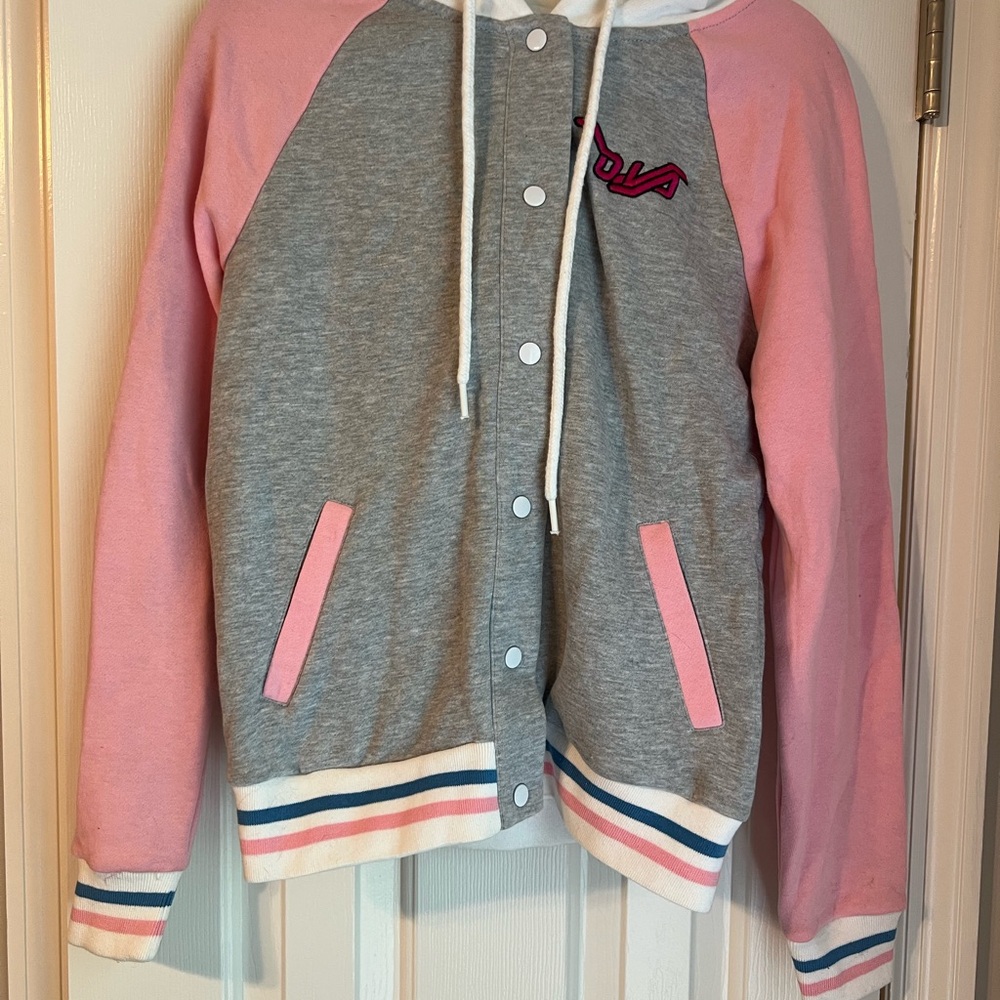 Women’s Pink and Gray DVA Overwatch Jacket